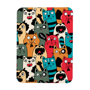 Magnet Flexible La foule de chats
