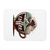 Magnet Flexible La Grande Vague De Café (Horizontal)