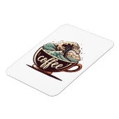 Magnet Flexible La Grande Vague De Café (Côté Gauche)