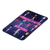 Magnet Flexible La Gymnastique Est Mieux Avec Les Amis (Côté Gauche)