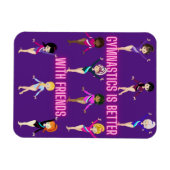 Magnet Flexible La Gymnastique Est Mieux Avec Les Amis (Horizontal)