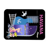 Magnet Flexible La Havane, Nuits de danse, Vintage (Horizontal)