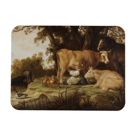 Magnet Flexible La laitière Aelbert Cuyp (Horizontal)