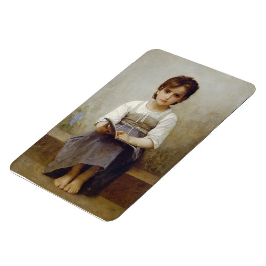 Magnet Flexible ""La leçon difficile" de William Bouguereau (Côté Gauche)