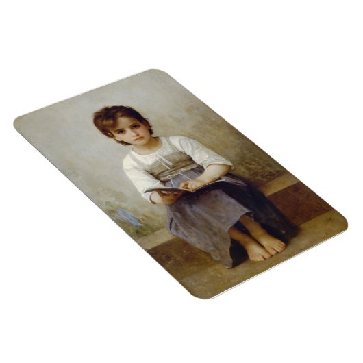 Magnet Flexible ""La leçon difficile" de William Bouguereau (Côté Droit)