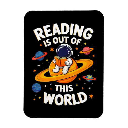 Magnet Flexible La lecture est hors de ce monde (Vertical)