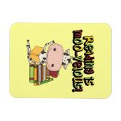 Magnet Flexible La lecture est MOO-velous (Horizontal)