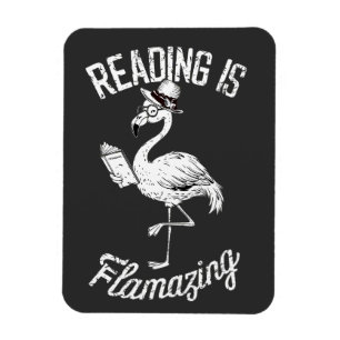 Magnet Flexible La lecture est un livre drôle flamboyant pour les