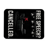 Magnet Flexible La liberté d'expression annulée (Horizontal)