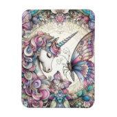 Magnet Flexible La Licorne Et Le Papillon (Vertical)