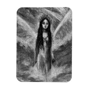 Magnet Flexible La Luna Dark Angel Fairy Femme Goth Art Fantastiqu
