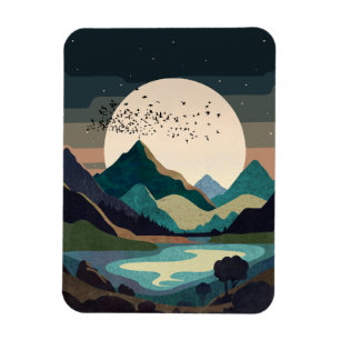 Magnet Flexible La Lune Sur Le Lac