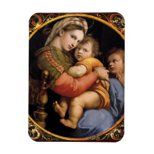 Magnet Flexible La Madonna della sedia de Raphael