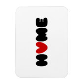 Magnet Flexible La Maison Est Là Où Le Coeur Est (Vertical)