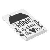 Magnet Flexible La maison est là où se trouve le coeur - aimant (Côté Droit)