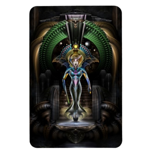 Magnet Flexible La Majesté De Trilia Fractal Portrait Imaginaire (Vertical)