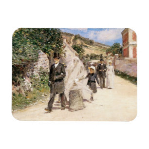Magnet Flexible La Marche Nuptiale par Robinson, Jeunes Mariés Vin