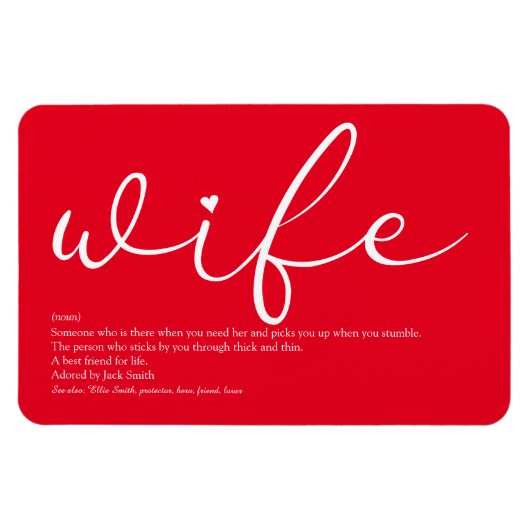 Magnet Flexible La meilleure définition de femme au monde (Horizontal)