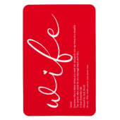 Magnet Flexible La meilleure définition de femme au monde (Vertical)