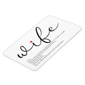 Magnet Flexible La meilleure définition de femme au monde (Côté Gauche)