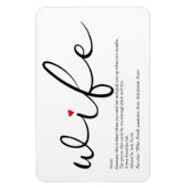 Magnet Flexible La meilleure définition de femme au monde (Vertical)