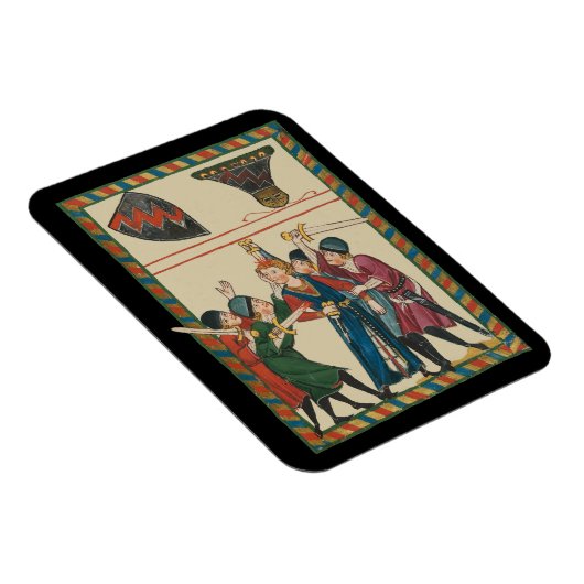 Magnet Flexible La Mort De Reinmar von Brennenberg Art Médiéval (Côté Droit)