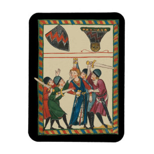 Magnet Flexible La Mort De Reinmar von Brennenberg Art Médiéval