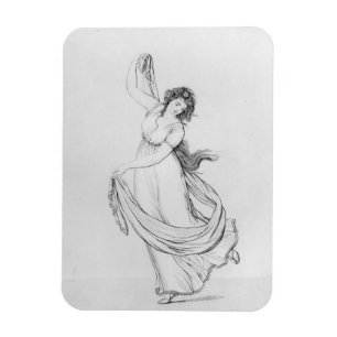 Magnet Flexible La Muse de la danse, plat VI de 'Madame Hamilton