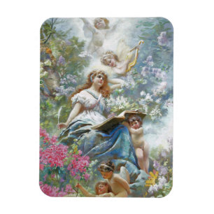 Magnet Flexible La Muse de la Poésie (par Konstantin Makovsky)