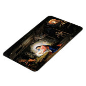Magnet Flexible La Nativité du Christ, peinture d'art (Côté Gauche)