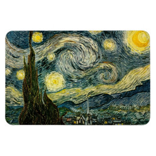 Magnet Flexible La nuit étoilée de Vincent van Gogh (1889)