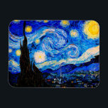 Magnet Flexible La nuit étoilée par Vincent Van Gogh<br><div class="desc">Vincent Van Gogh La Nuit Étoile. Il s'agit d'un ancien chef-d'oeuvre du peintre-maître néerlandais Vincent Van Gogh.Cette peinture de paysage d'art raffiné a une belle,  vibrante,  couleur saturée. Vincent Van Gogh était un peintre impressionniste de poste hollandais. Cette image est du domaine public</div>