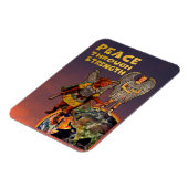 Magnet Flexible La Paix Par La Force (Côté Gauche)