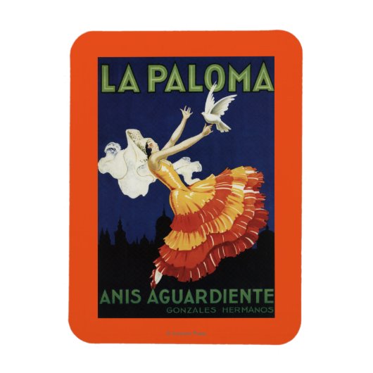 Magnet Flexible La Paloma - Anis Aguardiente Promotionnels (Vertical)