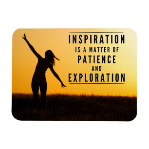 Magnet Flexible La patience de l'inspiration - Motivationnel