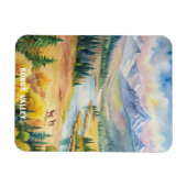 Magnet Flexible La peinture aquarelle du parc national de la vallé (Horizontal)