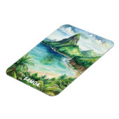 Magnet Flexible La peinture aquarelle du parc national des Samoa (Côté Gauche)
