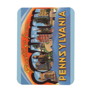 Magnet Flexible La Pennsylvanie, aimant de Scranton