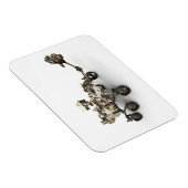 Magnet Flexible La Persévérance Mars Rover Sur Arrière - plan Blan (Côté Droit)