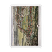 Magnet Flexible La perspective de Nottingham de l'Est gravée (Vertical)