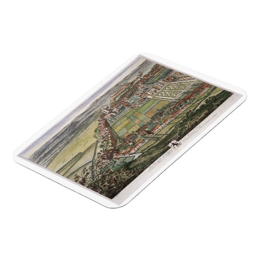 Magnet Flexible La perspective de Nottingham de l'Est gravée (Côté Gauche)