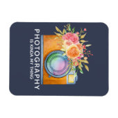 Magnet Flexible La photographie est Kinda My Thing Aquarelle Camer (Horizontal)