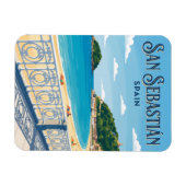 Magnet Flexible La plage de La Concha en Espagne (Horizontal)