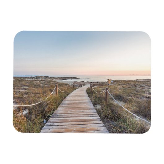 Magnet Flexible La plage d'Es Pujols à Dawn (Horizontal)