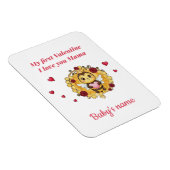 Magnet Flexible La première Saint-Valentin de bébé (Côté Droit)