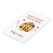Magnet Flexible La première Saint-Valentin de bébé (Côté Gauche)