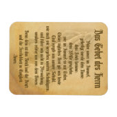 Magnet Flexible La prière du Seigneur (allemand) (Horizontal)