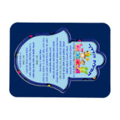 Magnet Flexible La prière du voyageur sur l'aimant hébreu (Horizontal)