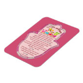 Magnet Flexible La prière du voyageur sur l'aimant hébreu (Côté Gauche)