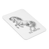 Magnet Flexible La Puissance de l'Étalon | Graphique de Cheval Maj (Côté Droit)